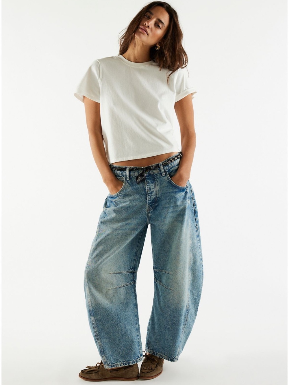 Free People Mid rise barrel - Picture 2 of 7